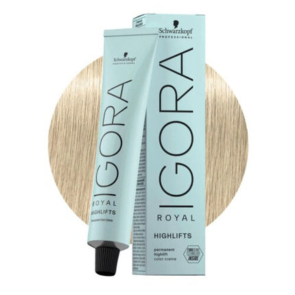 Schwarzkopf Professional IGORA ROYAL Highlifts 10-1 Ash Blonde Permanent Hair Colour, 60ml | Professional High Lift Hair Color