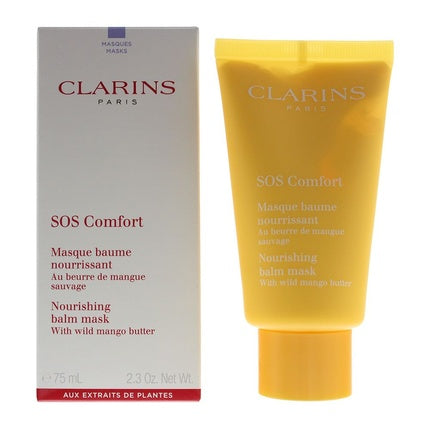 Clarins SOS Comfort Face Mask, 75ml Nourishing Face Mask for Dry & Very Dry Skin