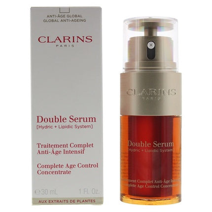 Clarins Double Serum Complete Age Control Concentrate, 30ml Intensive Rejuvenating Anti-Ageing Face Serum