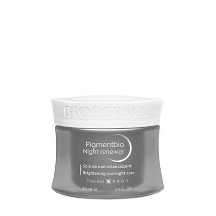 Bioderma Pigmentbio Night Renewer Brightening Overnight Cream, 50ml Evening Face Moisturiser for Uneven Skin Tone