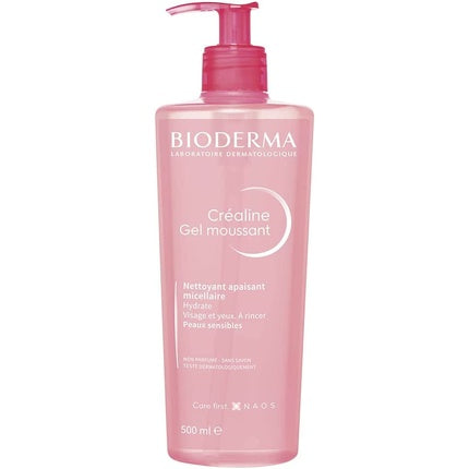 Bioderma Créaline Foaming Gel, 500ml Gentle Facial Cleanser for Sensitive Skin