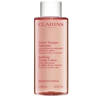 Clarins Soothing Toning Lotion, 400ml for Very Dry & Sensitive Skin Alcohol-Free Hydrating Facial Toner