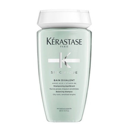 Kerastase Specifique Bain Divalent Balancing Shampoo for Oily Scalp & Dry Hair, 250ml | Professional Hair Shampoo