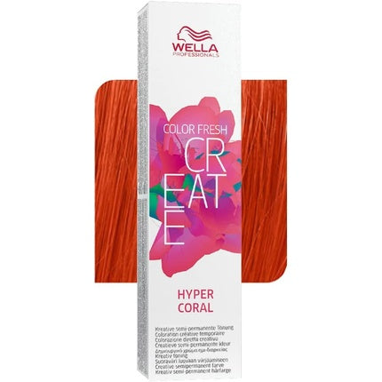 Wella Color Fresh Create Hyper Coral Semi-Permanent Hair Colour, 60ml