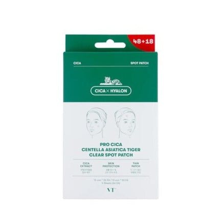 VT Cosmetics Pro Cica Centella Asiatica Tiger Clear Patches 66 Pieces Skin Care Patch