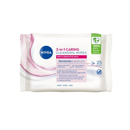 Nivea Caring Cleansing Wipes 25 Count