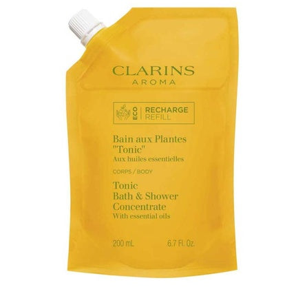 Clarins Tonic Bath & Shower Concentrate Eco Refill, 200ml | Aromatic Plant Body Cleanser