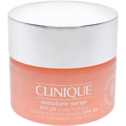 Clinique Moisture Surge Sheer Hydrator SPF 25, 30ml - Lightweight Hydrating Face Moisturizer with Sun Protection