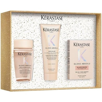 Kerastase Absolut Gloss Curly Hair Kit | Shampoo, Conditioner & Hair Oil Set