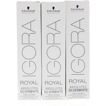 Schwarzkopf Professional IGORA Royal Silver Whites Grey Lilac Hair Colour, 60ml