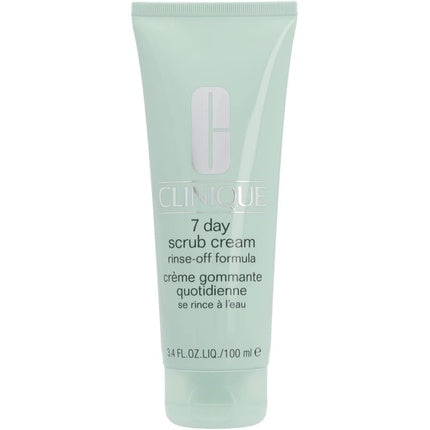 Clinique 7 Day Scrub Cream Rinse-Off Formula for Unisex, 3.4oz (100ml) - Gentle Facial Exfoliating Scrub