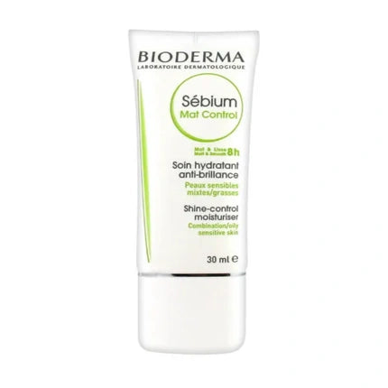 Bioderma Sébium Mat Control Shine Control Moisturiser, 30ml Mattifying Face Cream for Oily & Combination Skin