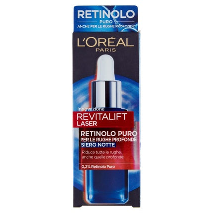 L'Oréal Paris Revitalift Laser Retinol Night Serum, 30ml Facial Anti-Ageing Serum