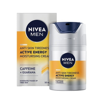 Nivea Men Active Energy Energizing Face Cream, 50ml Daily Moisturizer for Tired-Looking Skin