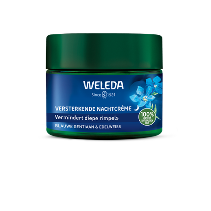 Weleda Blue Gentian & Edelweiss Strengthening Night Cream Nourishing Overnight Face Moisturizer