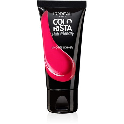 L'Oreal Paris Colorista Hair Makeup Temporary Hair Color Hot Pink, 30ml Wash-Out Hair Color Gel