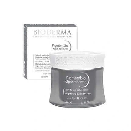 Bioderma Pigmentbio Night Renewer Brightening Overnight Cream, 50ml Evening Face Moisturiser for Uneven Skin Tone