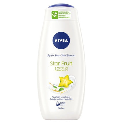 Nivea Soft Care Shower Gel Star Fruit & Monoi Oil, 500ml Moisturizing Body Wash
