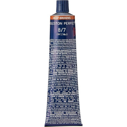 Wella Professionals Koleston Perfect Me+ 8/7 Light Blonde Brown Permanent Hair Color, 60ml | Professional Hair Color Cream