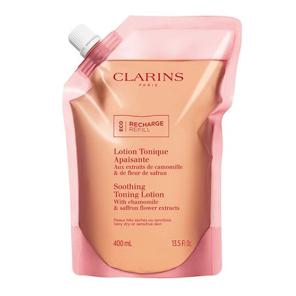Clarins Soothing Toning Lotion Refill, 400ml for Very Dry & Sensitive Skin Hydrating Facial Toner