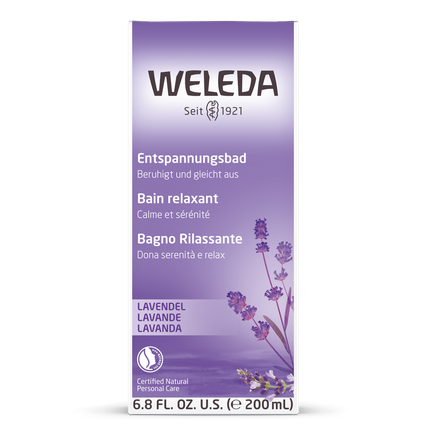 Weleda Lavender Relaxation Bath, 200ml | Aromatic Bath Soak for Relaxing Body Care