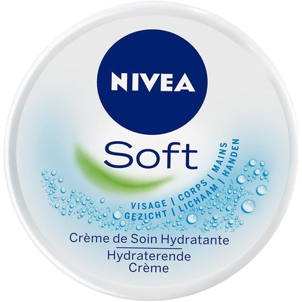 Nivea Soft Moisturising Cream, 100ml Lightweight Hydrating Face, Body & Hand Cream