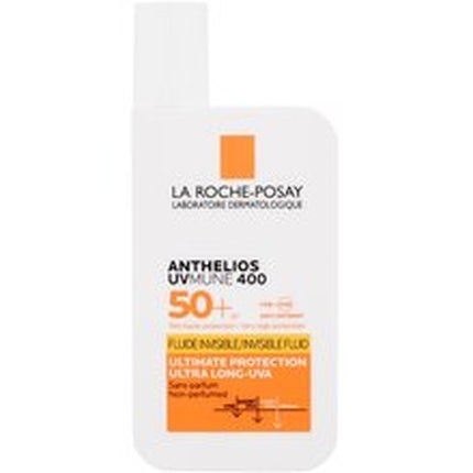 La Roche-Posay Anthelios UVMune 400 Invisible Fluid SPF 50+ (50ml) – Lightweight Broad Spectrum Sunscreen for Sensitive Skin