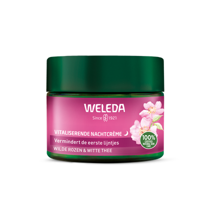 Weleda Wild Rose & White Tea Vitalizing Night Cream - Overnight Nourishing Face Cream for Hydrated & Radiant Looking Skin