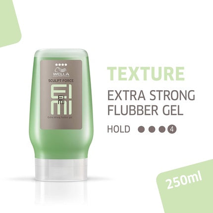 Wella Professionals EIMI Sculpt Force Extra Strong Flubber Gel, 125ml | Extra Strong Hold Hair Styling Gel
