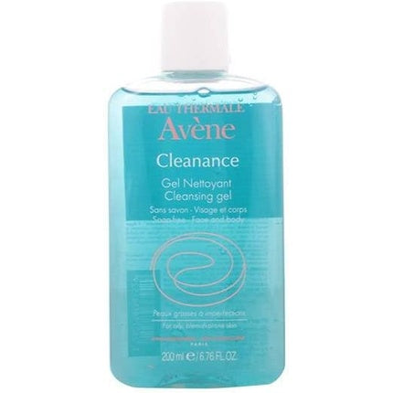 Avène Cleanance Cleansing Gel, 200ml Purifying Face & Body Cleanser for Oily and Blemish-Prone Skin