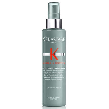 Kerastase Genesis Homme Strengthening & Thickening Spray, 150ml Professional Leave-In Hair Spray for Weakened Hair
