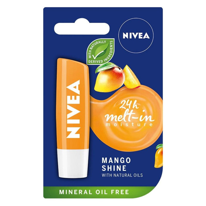 Nivea Lip Care Hydro Mango Shine Protective Lip Balm, 4.8g