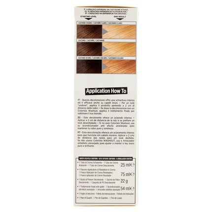 L'Oréal Paris Colorista Effect Brunette Bleach for Decoloration, 176ml – Hair Lightening Kit for Dark Brunette Hair