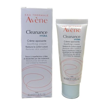 Avène Cleanance Hydra Soothing Cream, 40ml Moisturising Face Cream for Sensitive & Blemish-Prone Skin
