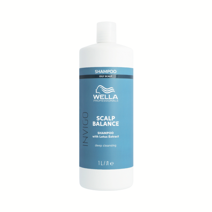 Wella Professionals Invigo Scalp Balance Deep Cleansing Shampoo for Oily Scalp, 1000ml