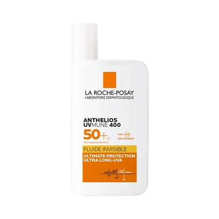 La Roche-Posay Anthelios UVMune 400 Invisible Fluid SPF 50+ (50ml) – Lightweight Broad Spectrum Sunscreen for Sensitive Skin