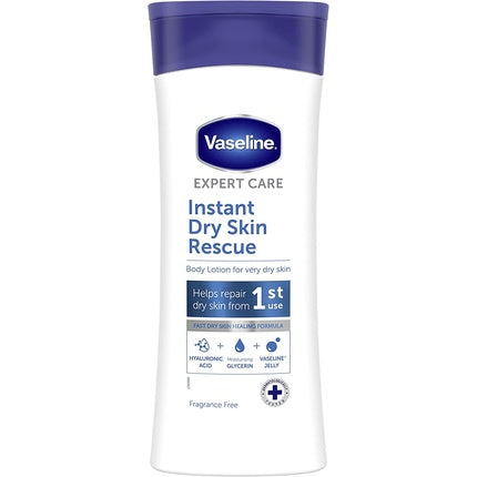 Vaseline Instant Dry Skin Rescue Body Lotion, 400ml Daily Moisturising Lotion for Dry Skin