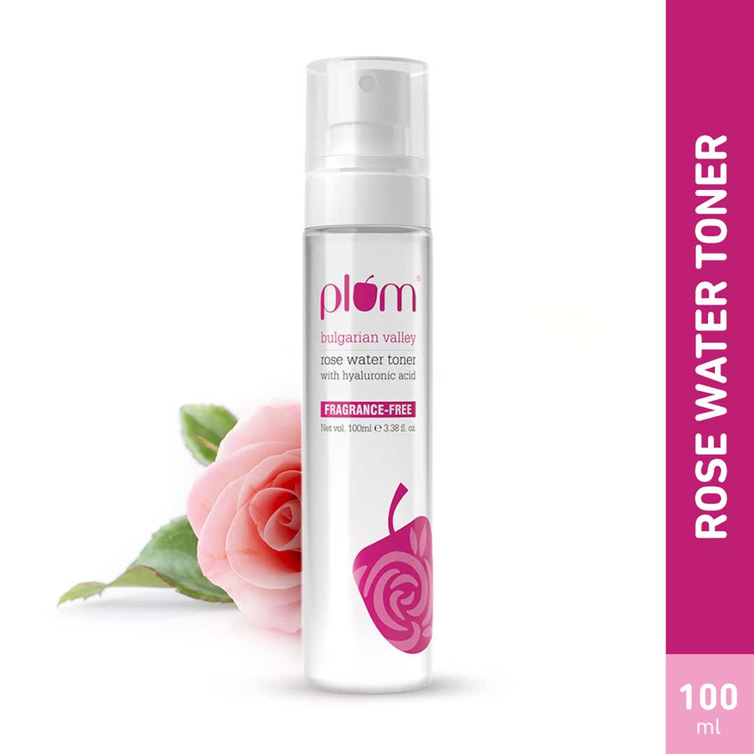 Plum Bulgarian Valley Rose Water Toner for tighter pores | Alcohol-Free Toner | Instantly Hydrates | Soothes & Calms Skin | Tightens Pores | Dermat-Tested, 100ml Buy at Indicrest Image 2