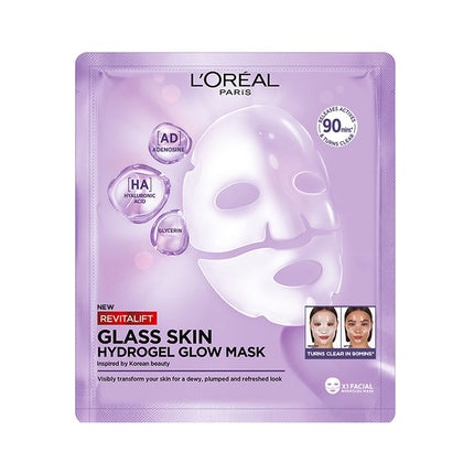 L'Oreal Paris Revitalift Filler Glass Skin Mask 1 Piece Hydrating Sheet Face Mask