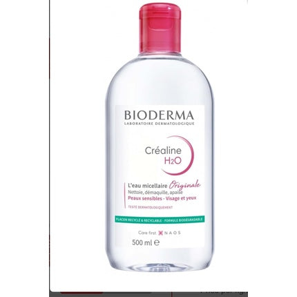 Bioderma Créaline H2O TS Micellar Water for Sensitive Skin Gentle Makeup Remover & Facial Cleanser, 500ml