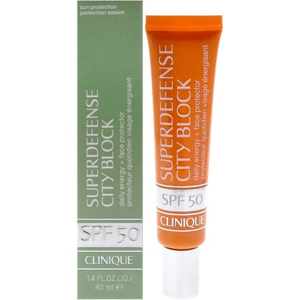 Clinique Superdefense City Block Broad Spectrum SPF 50 Daily Energy + Face Protector, 40ml