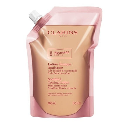 Clarins Soothing Toning Lotion Refill, 400ml for Very Dry & Sensitive Skin Hydrating Facial Toner
