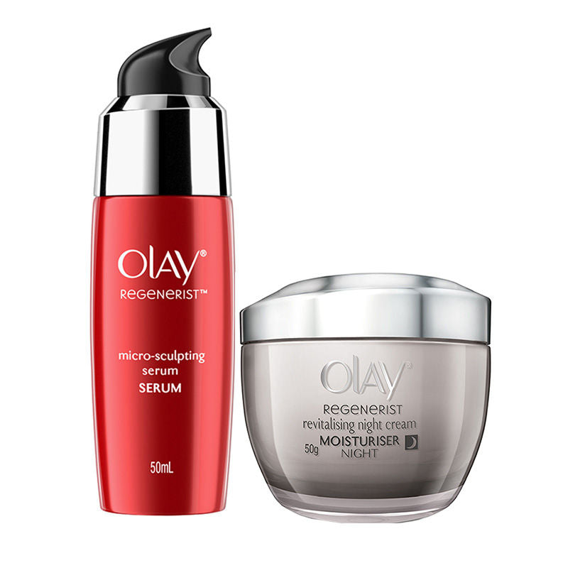 Olay Regenerist Night Skincare Combo (Moisturizer & Serum) Buy at Indicrest Image 2