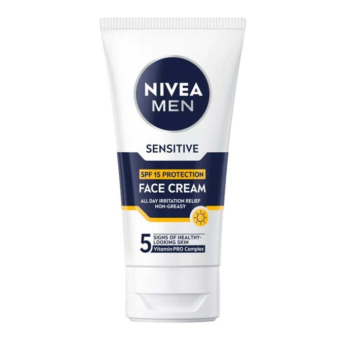Nivea Men Sensitive Face Cream SPF 15, 75ml